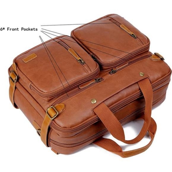 backpack messenger bag hybrid leather Greenwich ITEM FEATURES SOLO Zone Hybrid Briefcase Backpack,